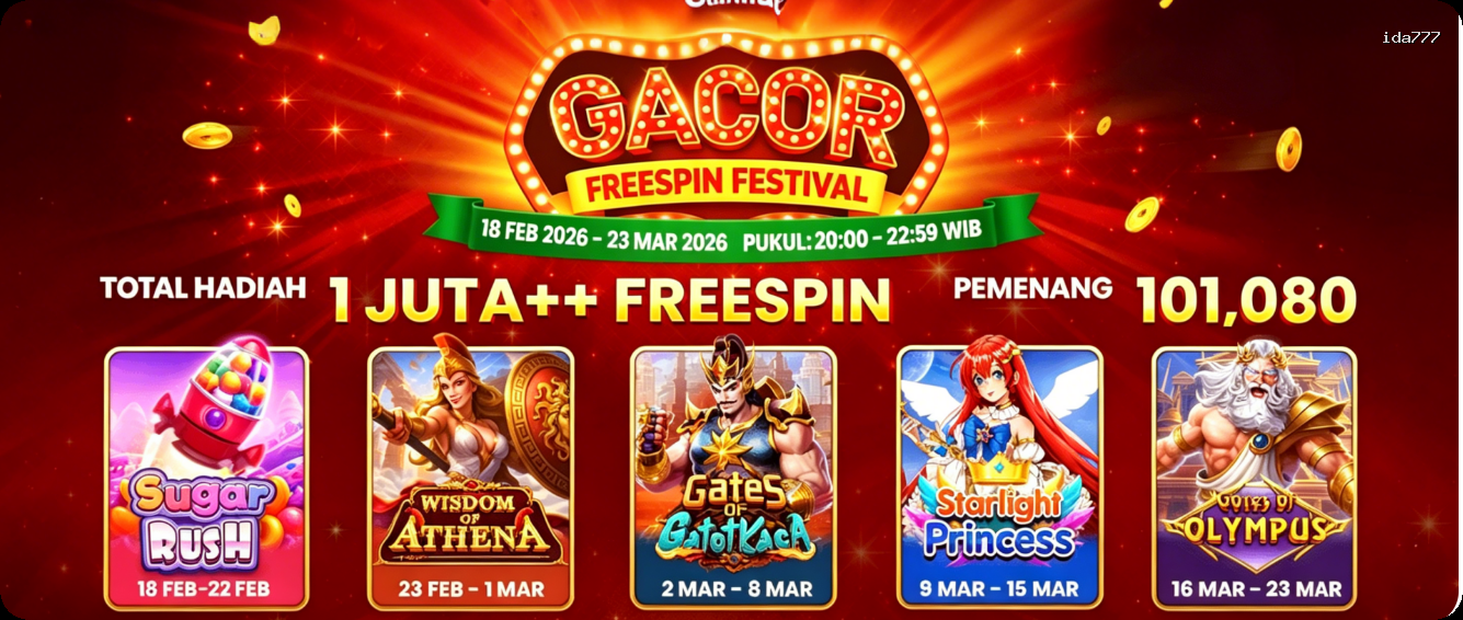 Login ida777 Sekarang Bonus Melimpah